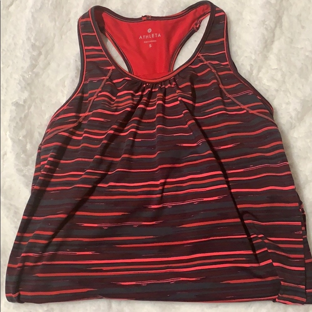 Athleta - Yoga Striped Racer Back Tank